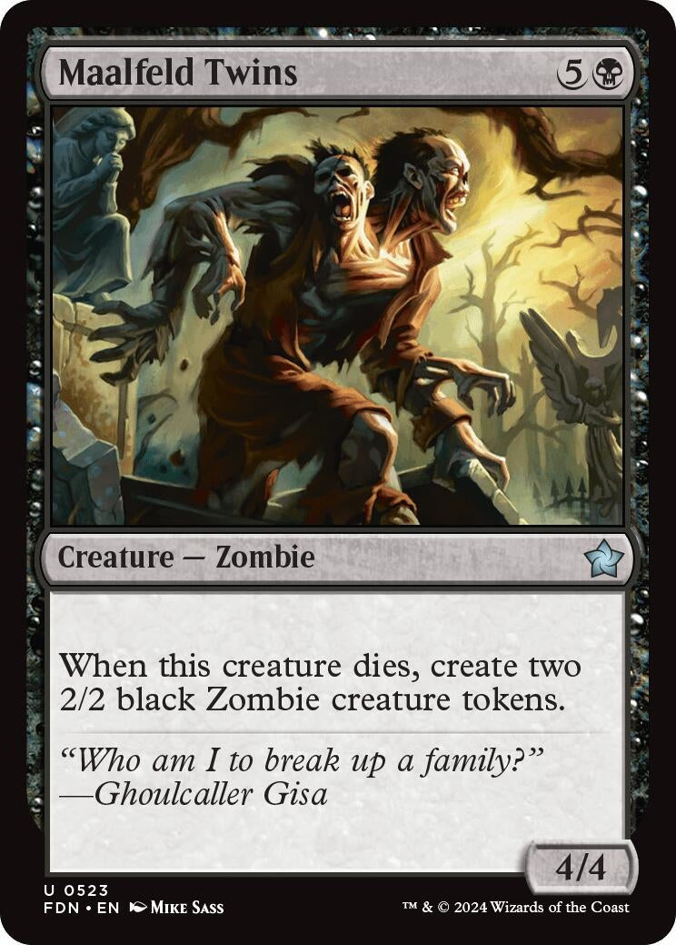 Image for Maalfeld Twins (523) [Foundations] - Magic: The Gathering