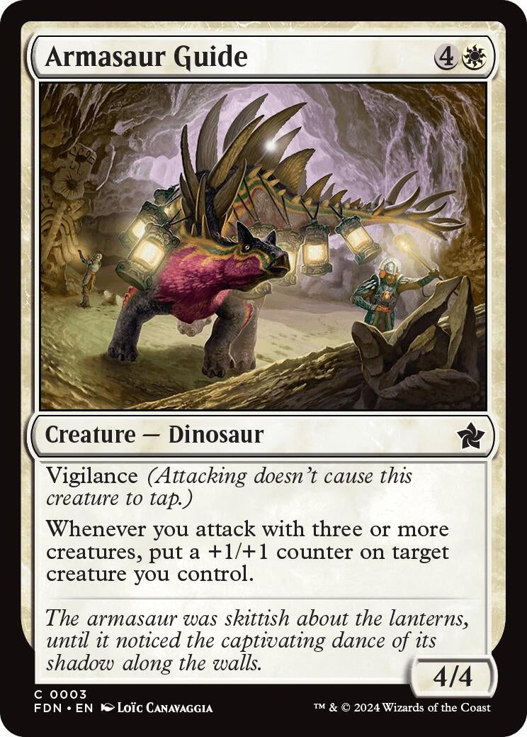 Image for Armasaur Guide (3) [Foundations] - Magic: The Gathering
