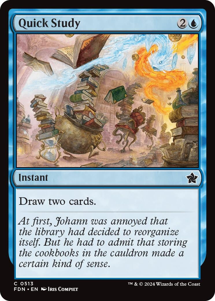 Image for Quick Study (513) [Foundations] - Magic: The Gathering