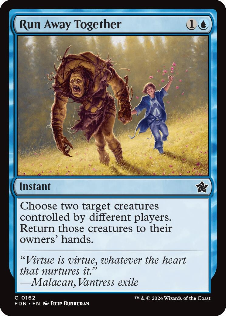 Image for Run Away Together (162) [Foundations] - Magic: The Gathering
