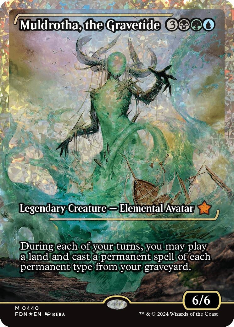 Image for Muldrotha, the Gravetide (Showcase) (Fracture Foil) (440) [Foundations] - Magic: The Gathering