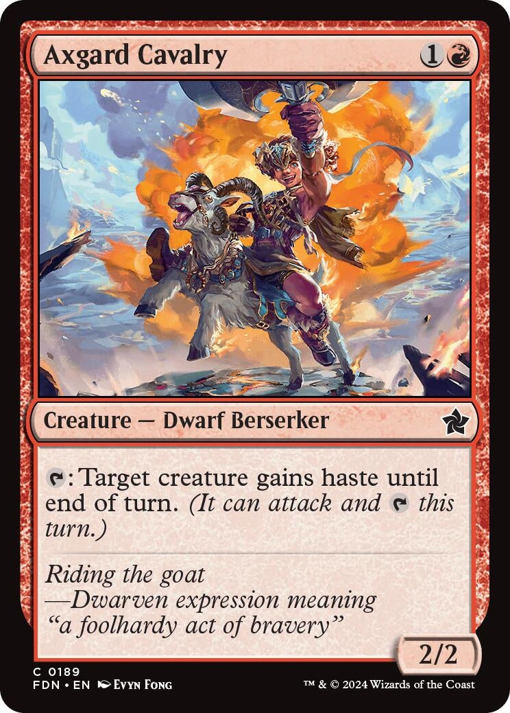 Image for Axgard Cavalry (189) [Foundations] - Magic: The Gathering