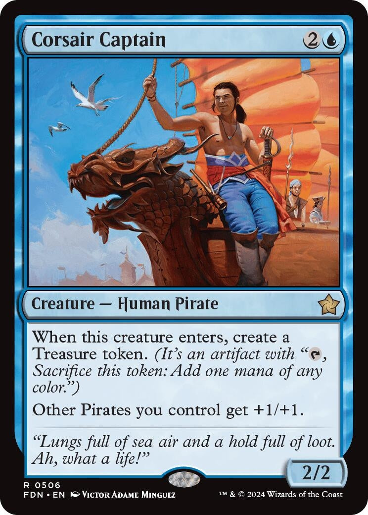 Image for Corsair Captain (506) [Foundations] - Magic: The Gathering