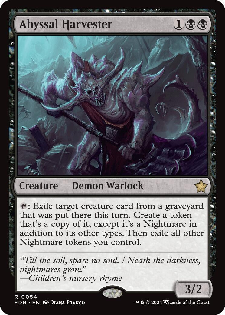 Image for Abyssal Harvester (54) [Foundations] - Magic: The Gathering