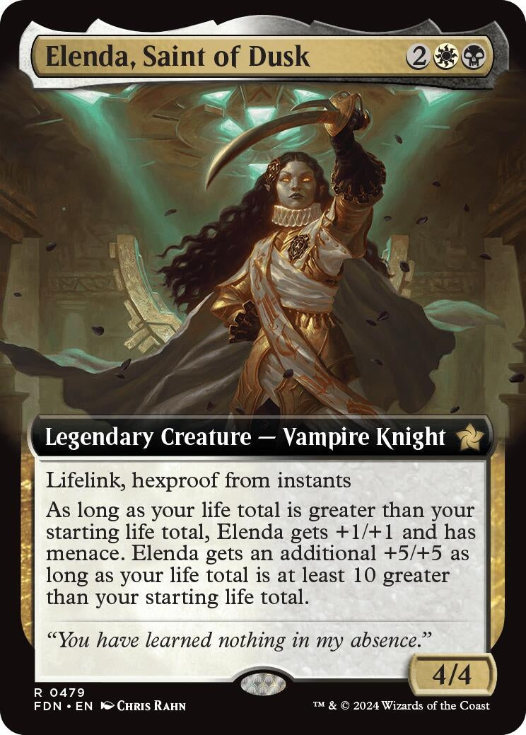 Image for Elenda, Saint of Dusk (Extended Art) (479) [Foundations] - Magic: The Gathering