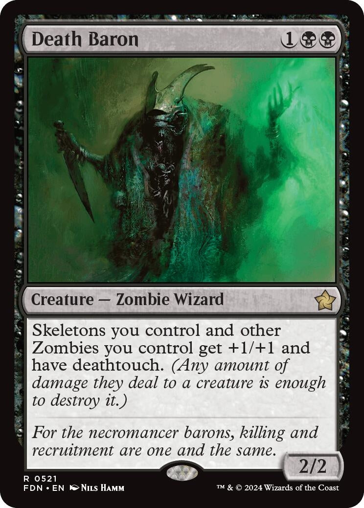 Image for Death Baron (521) [Foundations] - Magic: The Gathering