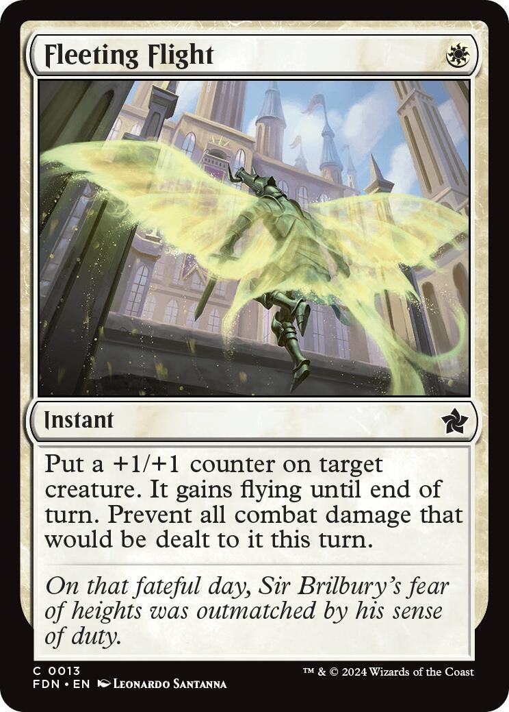 Image for Fleeting Flight (13) [Foundations] - Magic: The Gathering