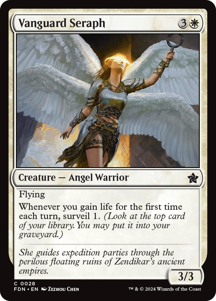 Image for Vanguard Seraph (28) [Foundations] - Magic: The Gathering