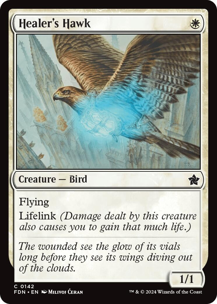 Image for Healer's Hawk (142) [Foundations] - Magic: The Gathering