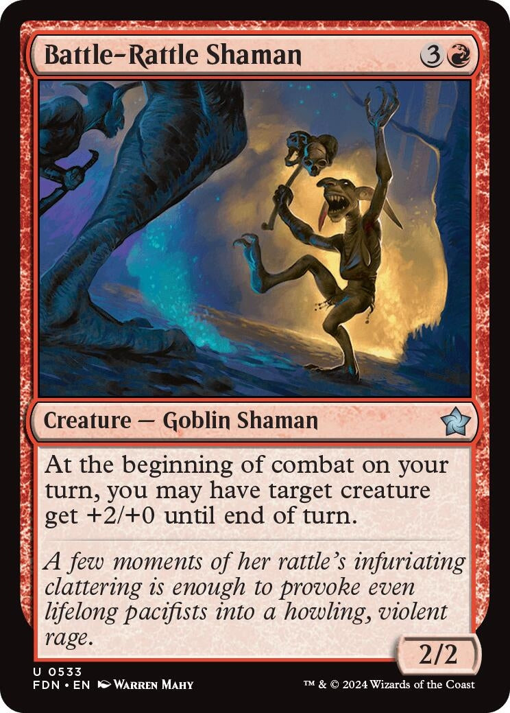 Image for Battle-Rattle Shaman (533) [Foundations] - Magic: The Gathering