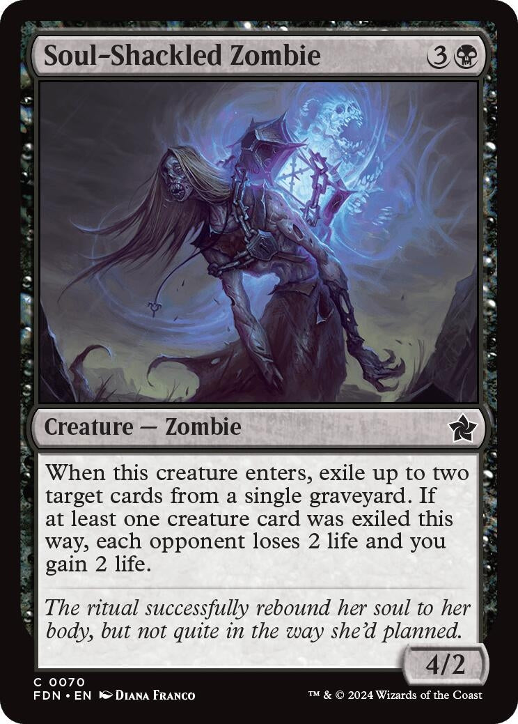 Image for Soul-Shackled Zombie (70) [Foundations] - Magic: The Gathering