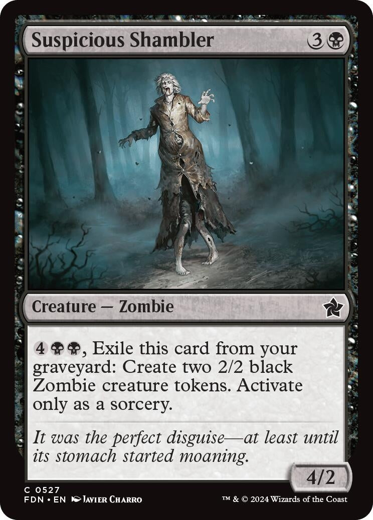 Image for Suspicious Shambler (527) [Foundations] - Magic: The Gathering