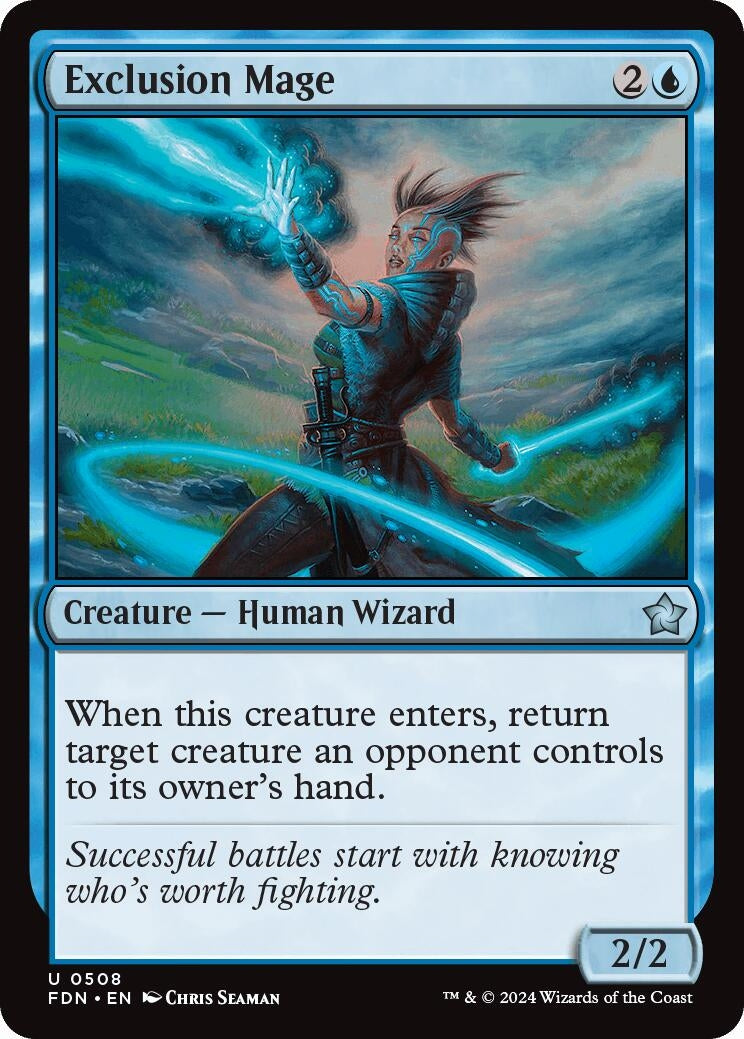 Image for Exclusion Mage (508) [Foundations] - Magic: The Gathering