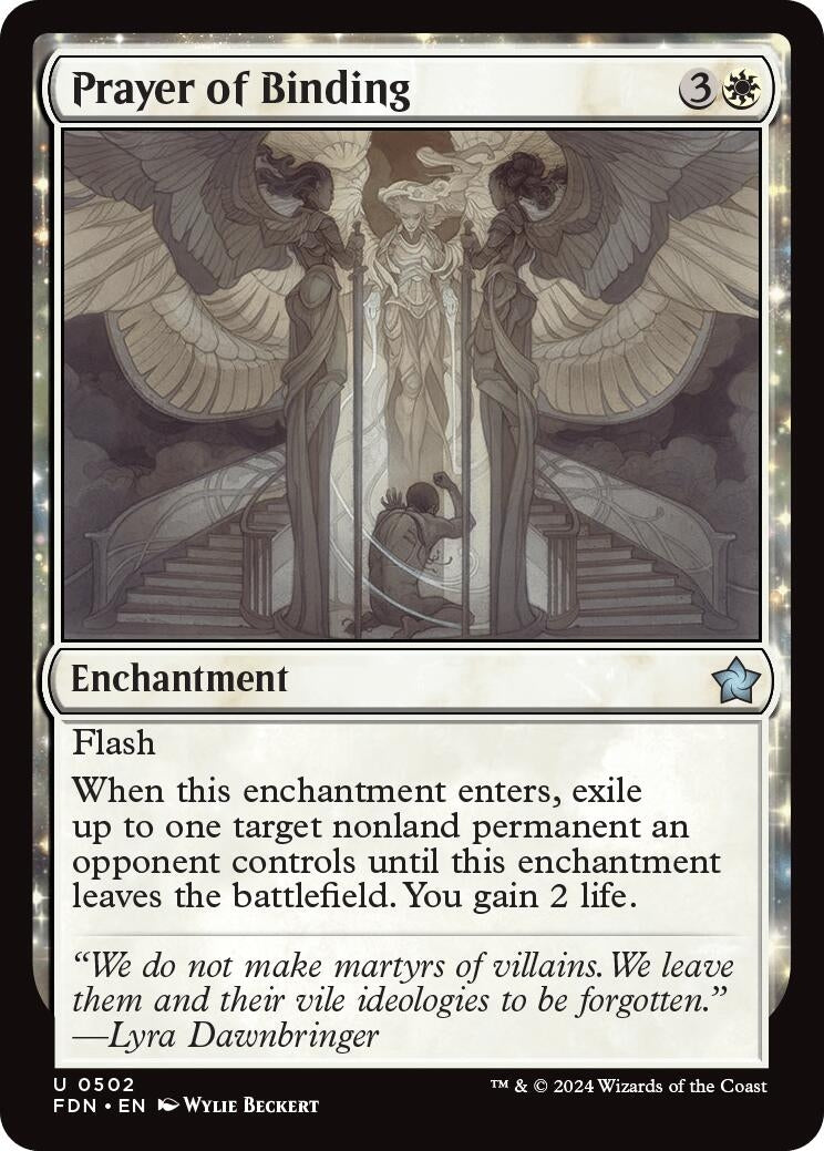 Image for Prayer of Binding (502) [Foundations] - Magic: The Gathering