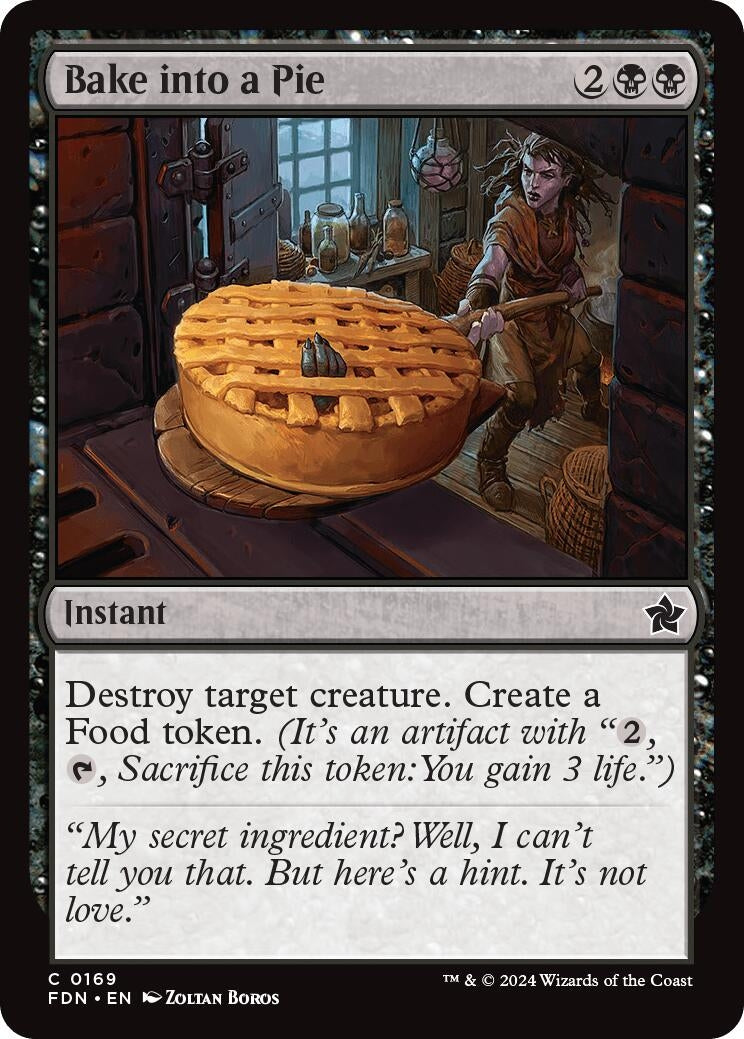 Image for Bake into a Pie (169) [Foundations] - Magic: The Gathering