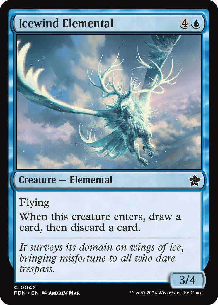 Image for Icewind Elemental (42) [Foundations] - Magic: The Gathering