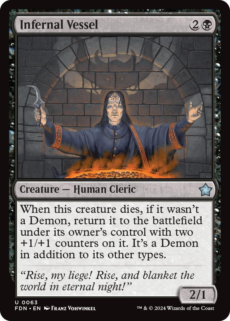 Image for Infernal Vessel (63) [Foundations] - Magic: The Gathering