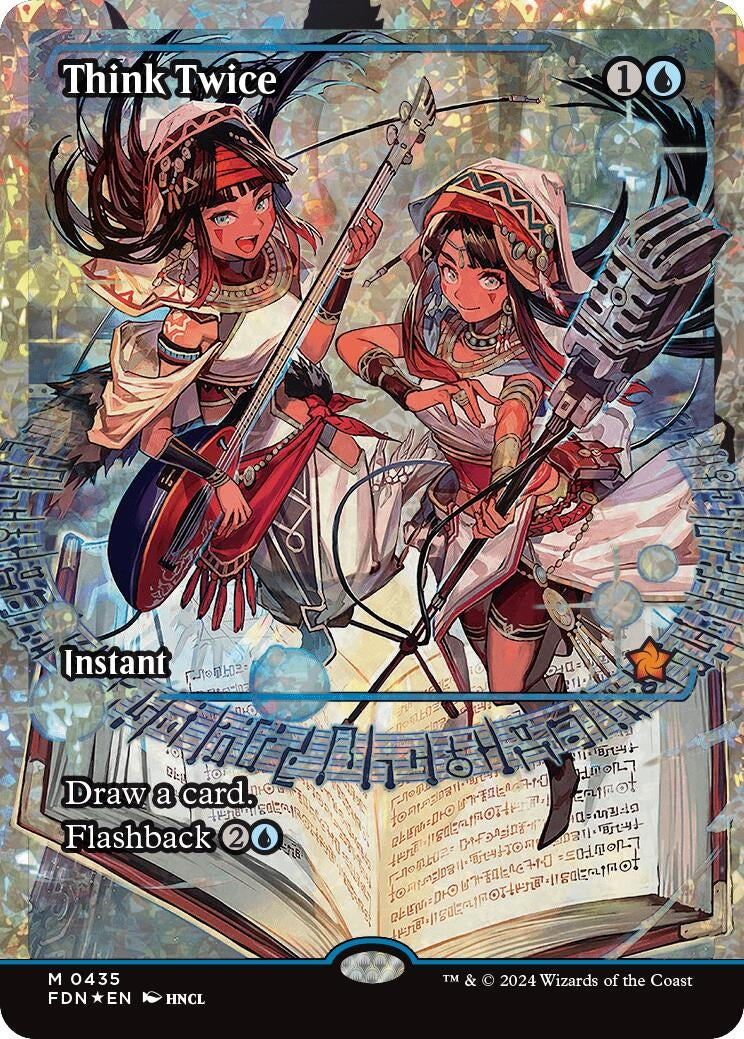 Image for Think Twice (Showcase) (Fracture Foil) (435) [Foundations] - Magic: The Gathering