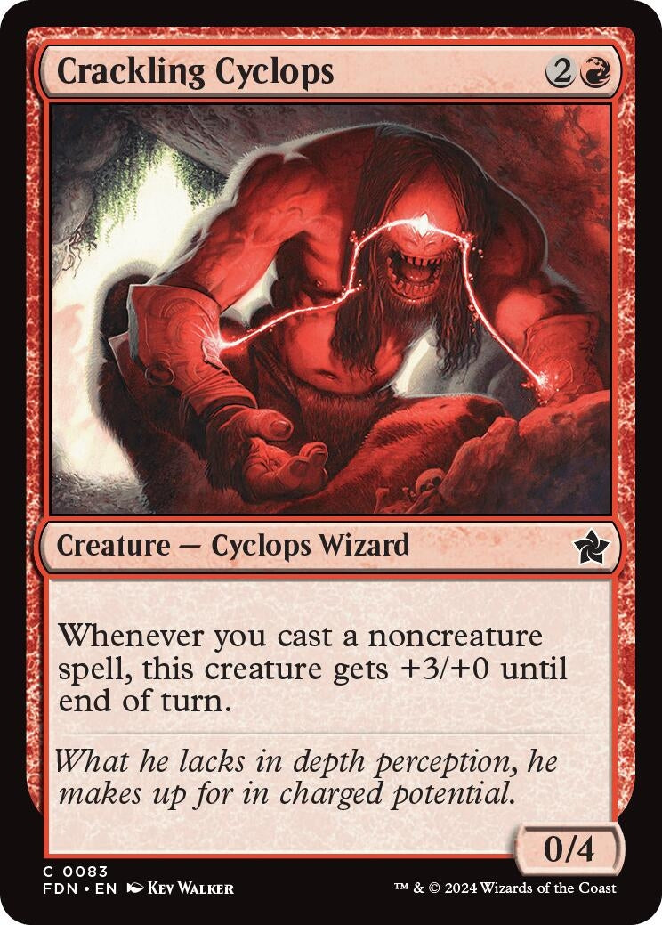 Image for Crackling Cyclops (83) [Foundations] - Magic: The Gathering