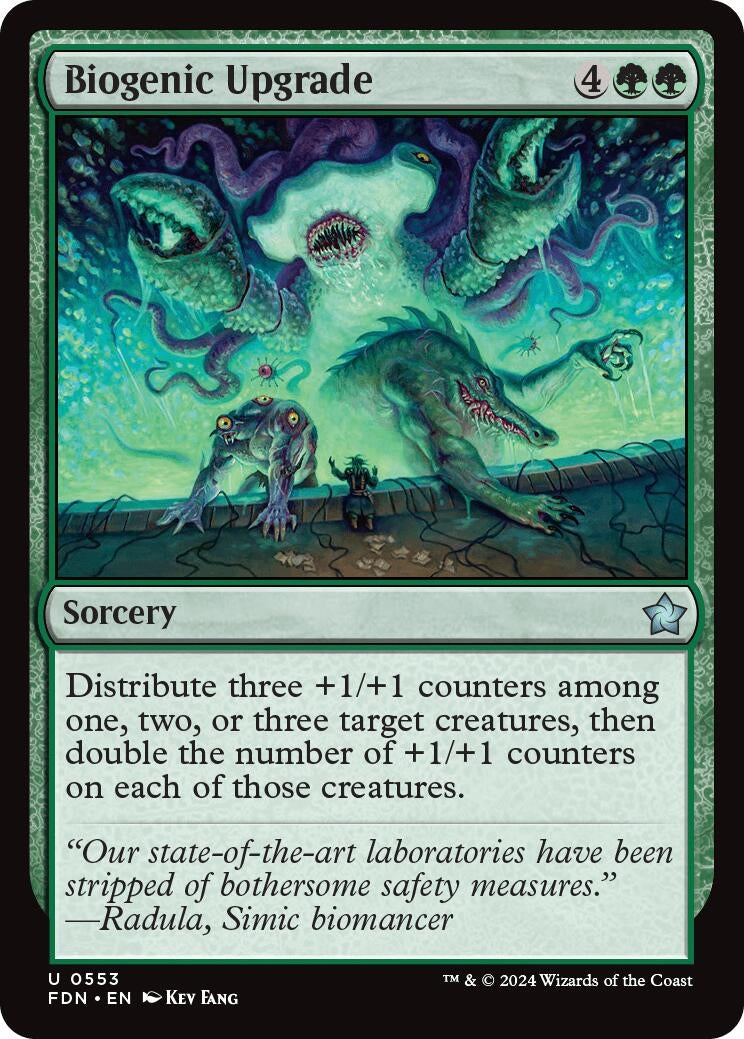 Image for Biogenic Upgrade (553) [Foundations] - Magic: The Gathering
