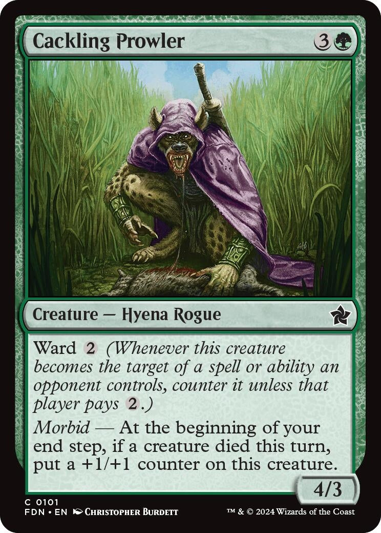 Image for Cackling Prowler (101) [Foundations] - Magic: The Gathering