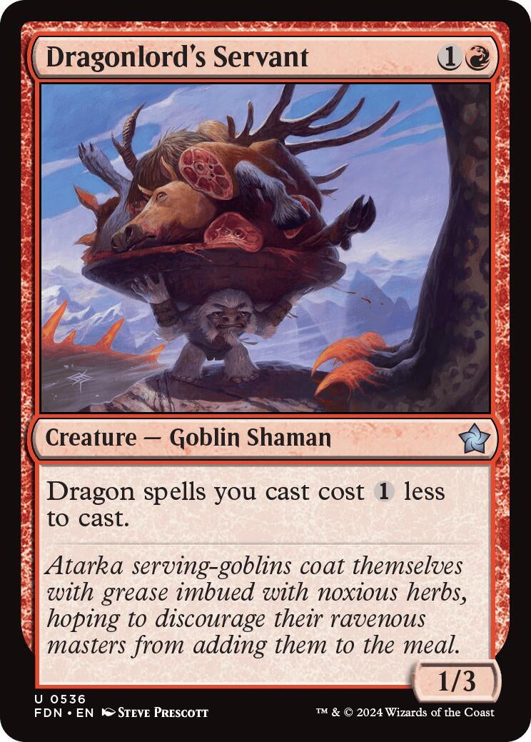 Image for Dragonlord's Servant (536) [Foundations] - Magic: The Gathering