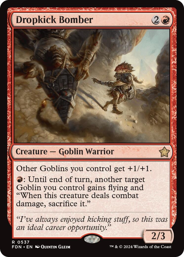 Image for Dropkick Bomber (537) [Foundations] - Magic: The Gathering
