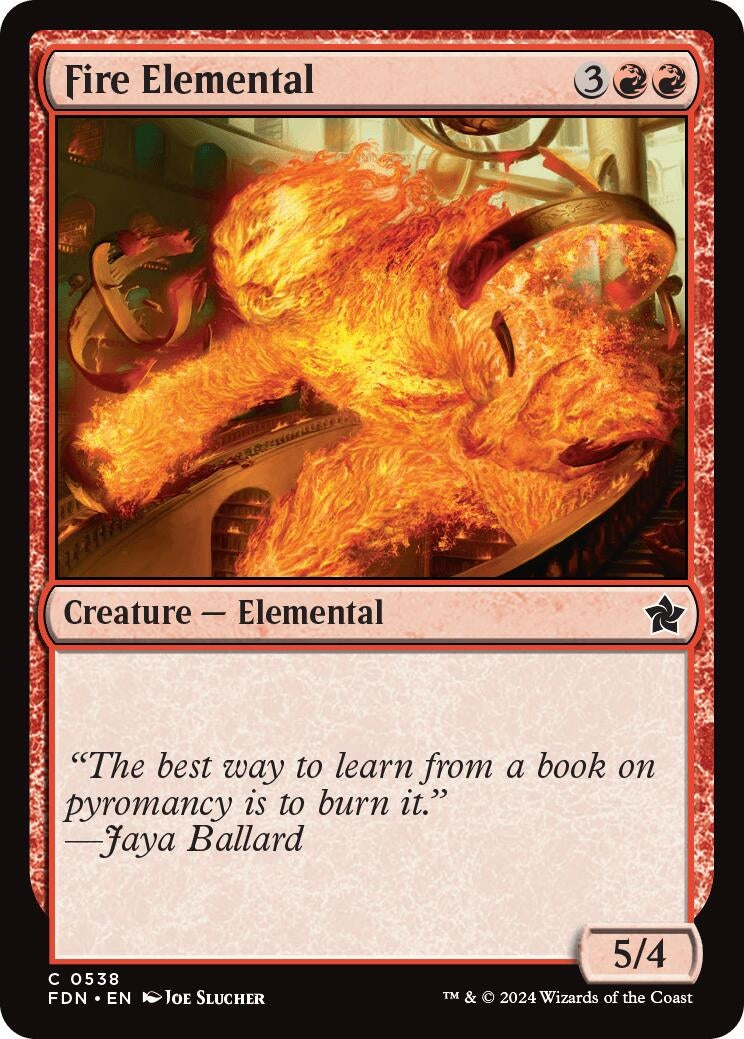 Image for Fire Elemental (538) [Foundations] - Magic: The Gathering