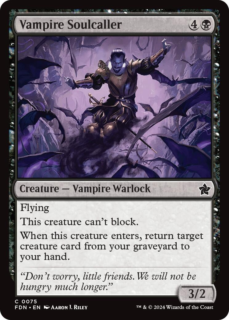 Image for Vampire Soulcaller (75) [Foundations] - Magic: The Gathering