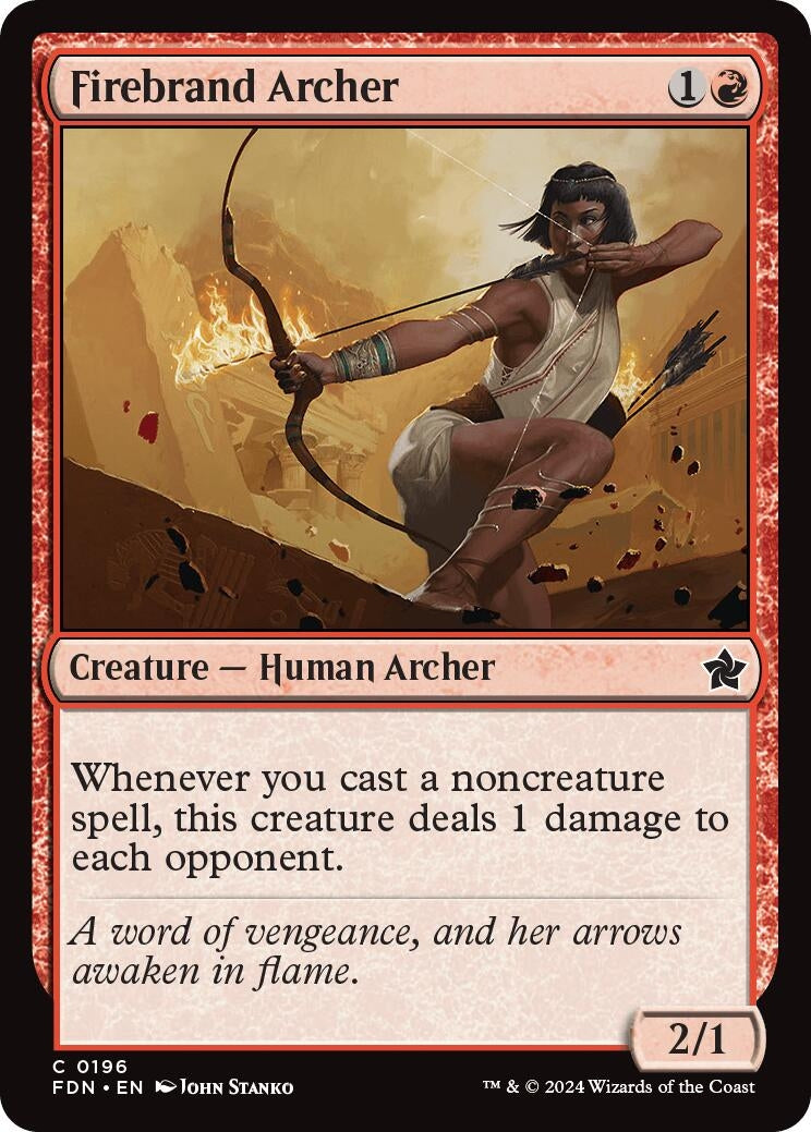 Image for Firebrand Archer (196) [Foundations] - Magic: The Gathering