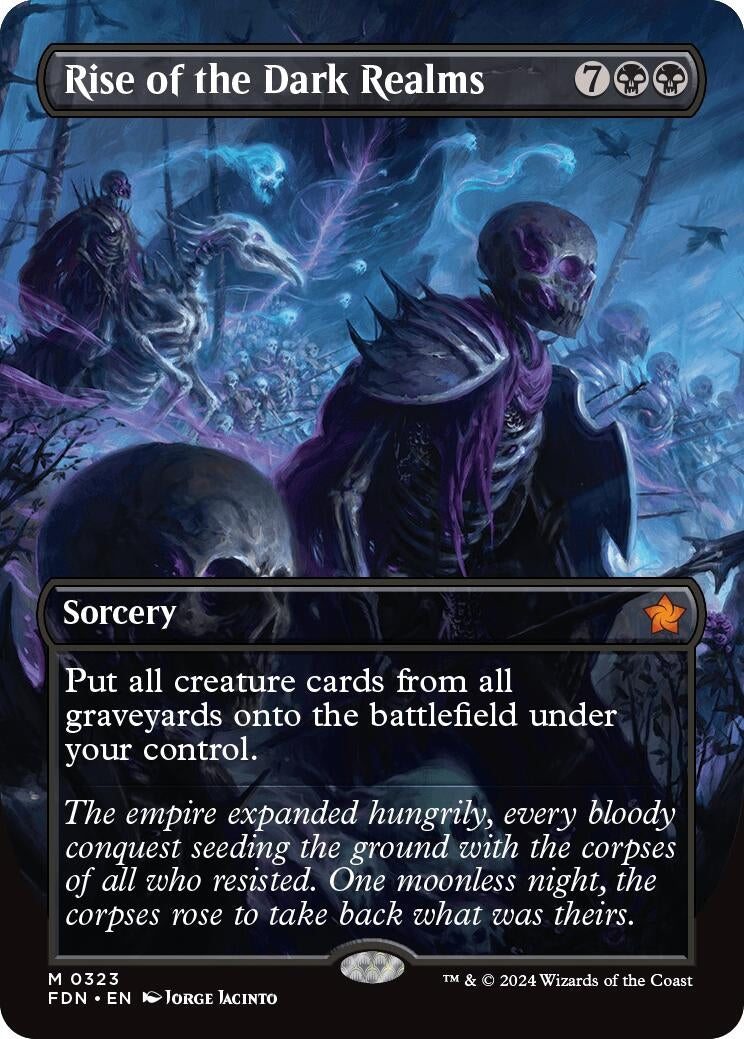 Image for Rise of the Dark Realms (Borderless) (323) [Foundations] - Magic: The Gathering