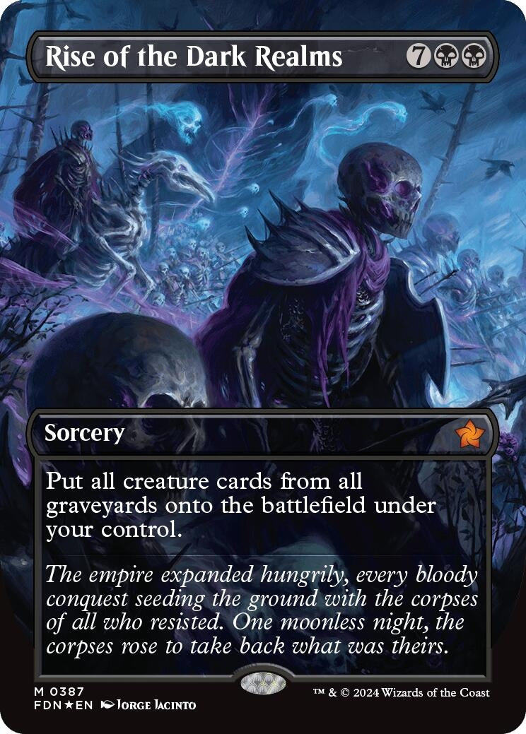 Image for Rise of the Dark Realms (Borderless) (Mana Foil) (387) [Foundations] - Magic: The Gathering