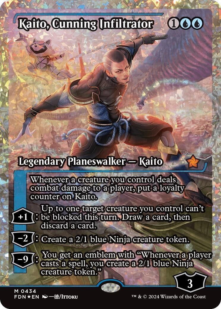 Image for Kaito, Cunning Infiltrator (Showcase) (Fracture Foil) (434) [Foundations] - Magic: The Gathering