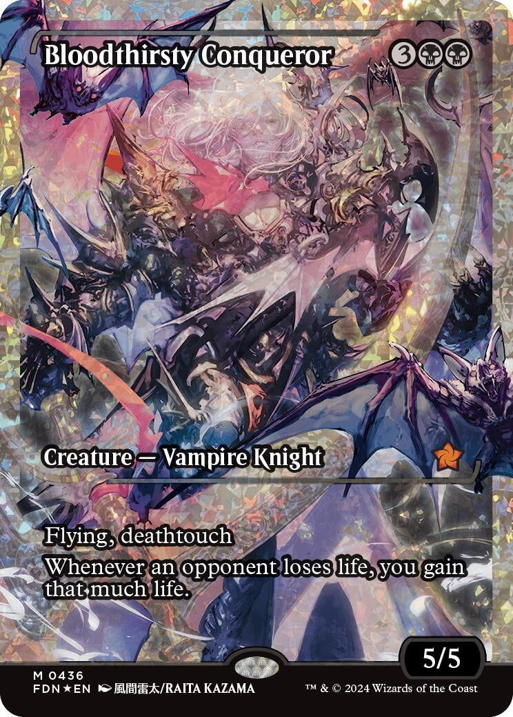 Image for Bloodthirsty Conqueror (Showcase) (Fracture Foil) (436) [Foundations] - Magic: The Gathering