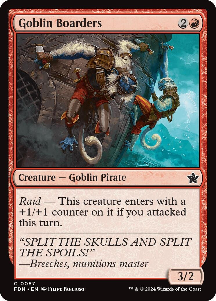 Image for Goblin Boarders (87) [Foundations] - Magic: The Gathering