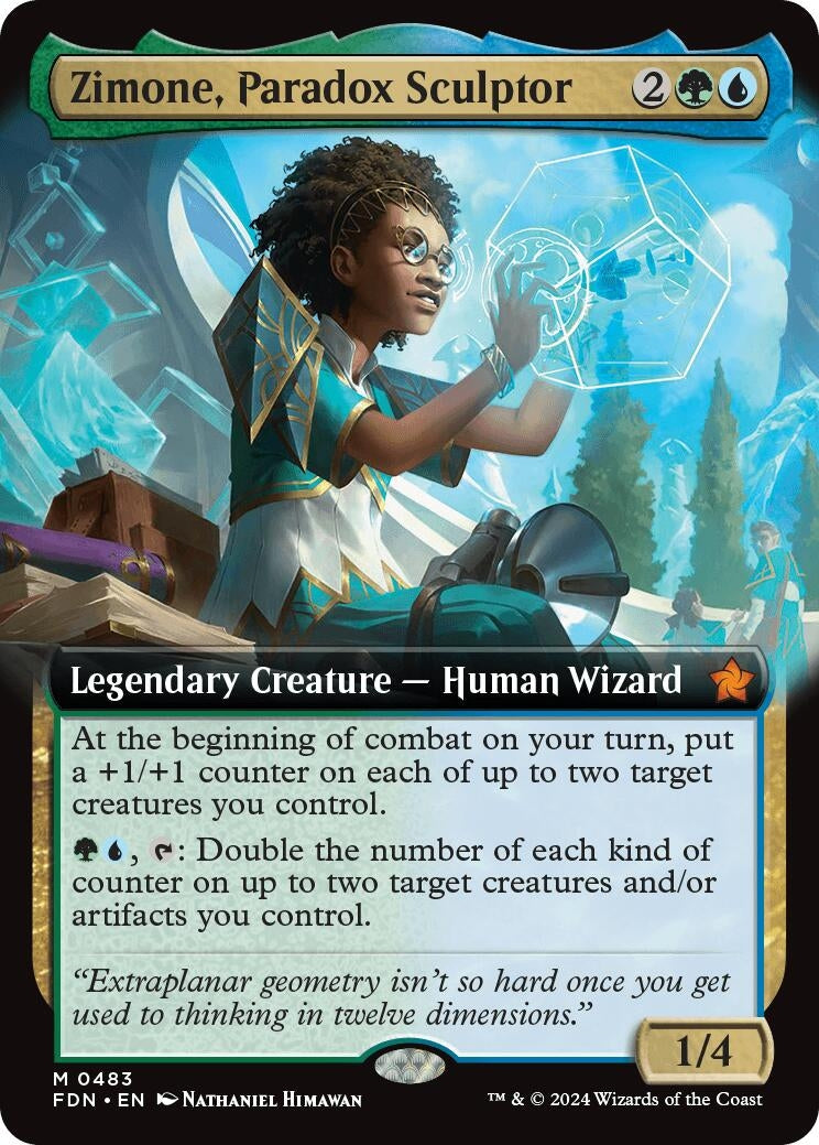Image for Zimone, Paradox Sculptor (Extended Art) (483) [Foundations] - Magic: The Gathering