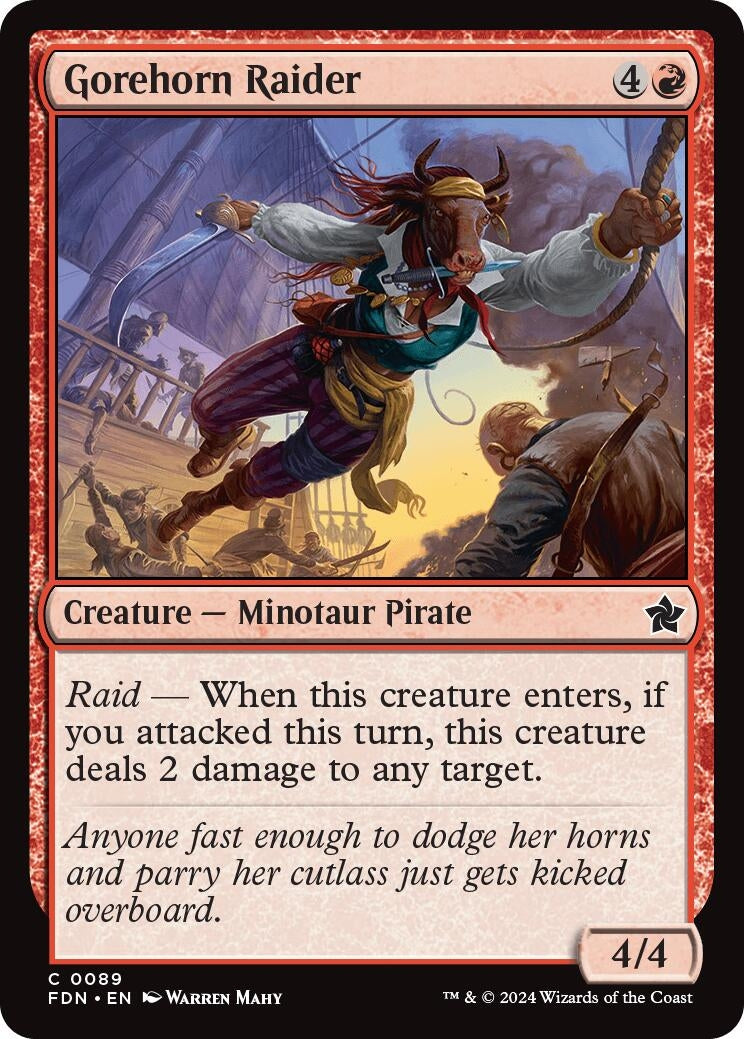 Image for Gorehorn Raider (89) [Foundations] - Magic: The Gathering