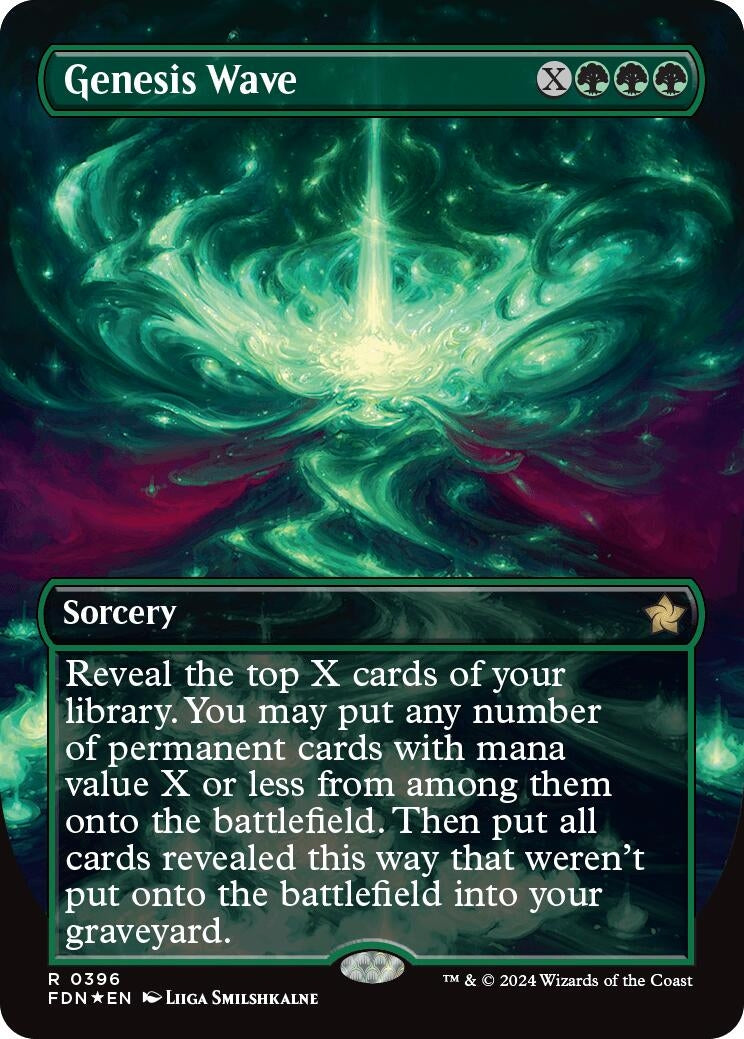Image for Genesis Wave (Borderless) (Mana Foil) (396) [Foundations] - Magic: The Gathering