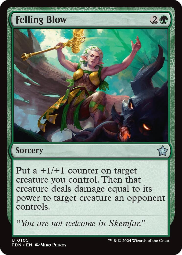 Image for Felling Blow (105) [Foundations] - Magic: The Gathering