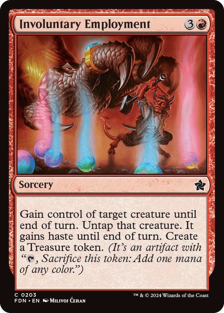 Image for Involuntary Employment (203) [Foundations] - Magic: The Gathering