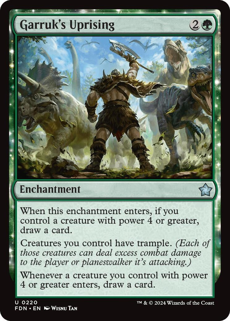 Image for Garruk's Uprising (220) [Foundations] - Magic: The Gathering