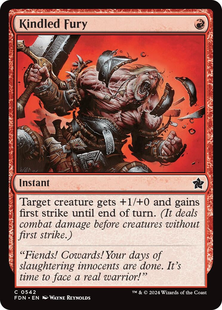 Image for Kindled Fury (542) [Foundations] - Magic: The Gathering