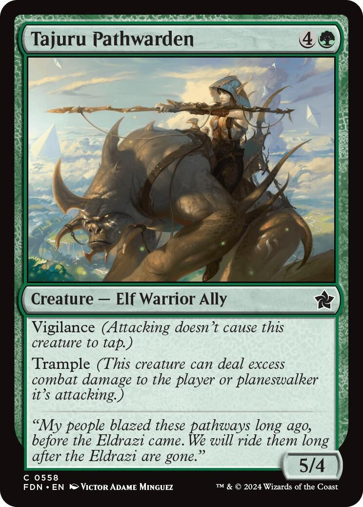 Image for Tajuru Pathwarden (558) [Foundations] - Magic: The Gathering