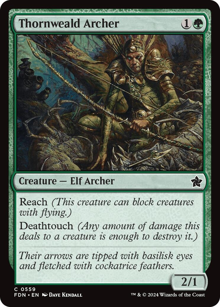 Image for Thornweald Archer (559) [Foundations] - Magic: The Gathering
