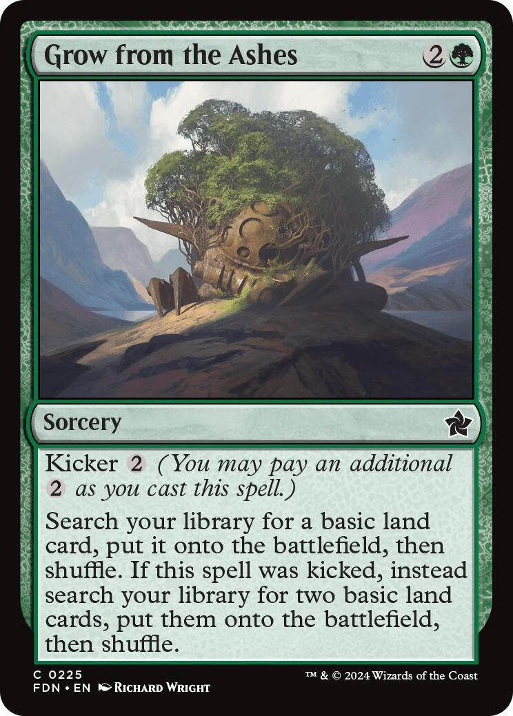 Image for Grow from the Ashes (225) [Foundations] - Magic: The Gathering