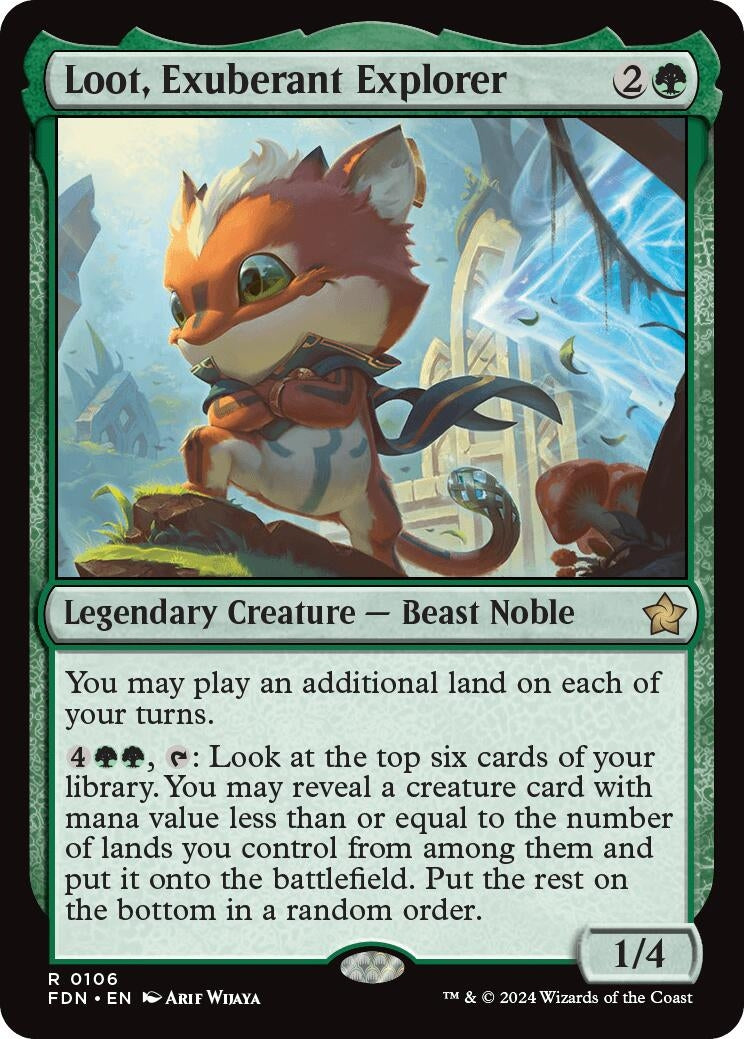 Image for Loot, Exuberant Explorer (106) [Foundations] - Magic: The Gathering