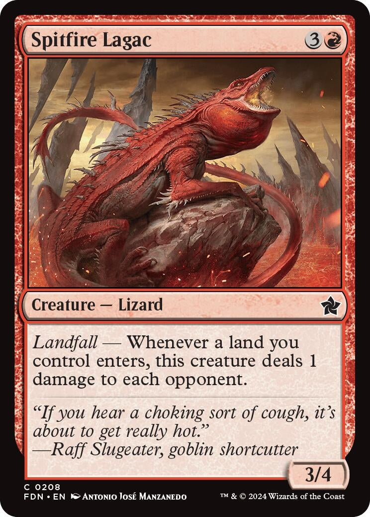 Image for Spitfire Lagac (208) [Foundations] - Magic: The Gathering