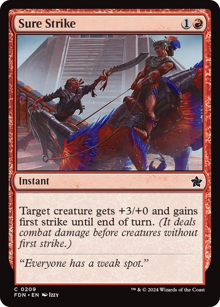 Image for Sure Strike (209) [Foundations] - Magic: The Gathering