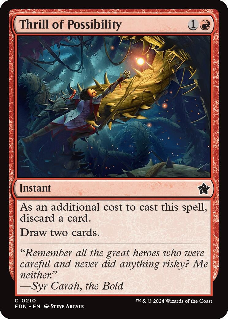 Image for Thrill of Possibility (210) [Foundations] - Magic: The Gathering