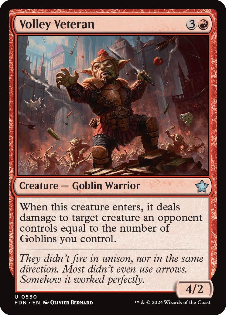 Image for Volley Veteran (550) [Foundations] - Magic: The Gathering